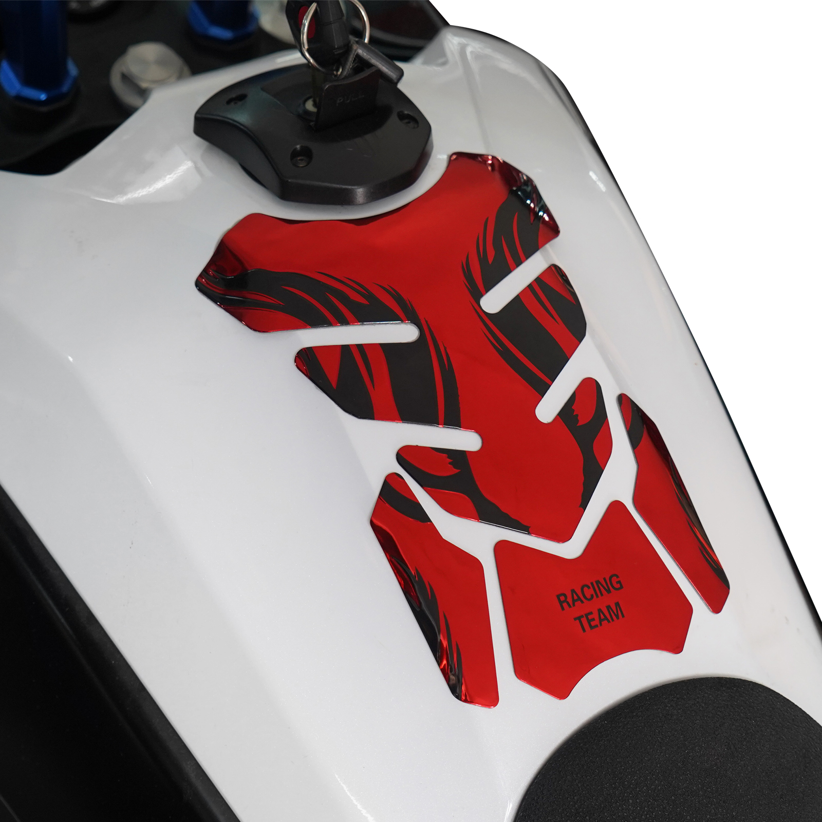3D Carbon Fiber Motorcycle Gas Tank Pad Protector Decal Stickers Fuel Tank Decals Universal